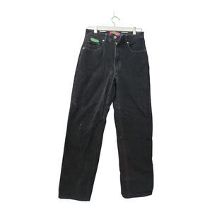 Empyre Corduroy Pants Size 8 Women's Loose Fit‎ Black Vintage Retro 90s Y2K
